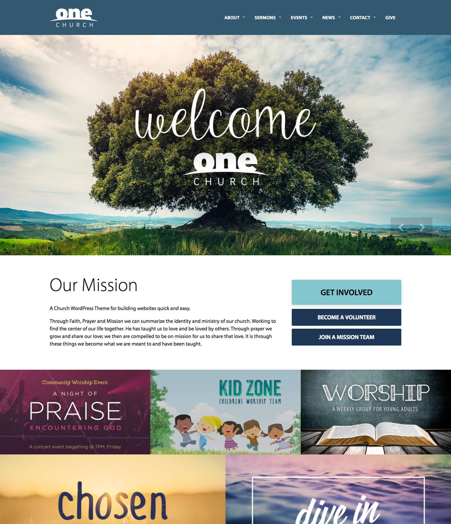 One Church WordPress Theme